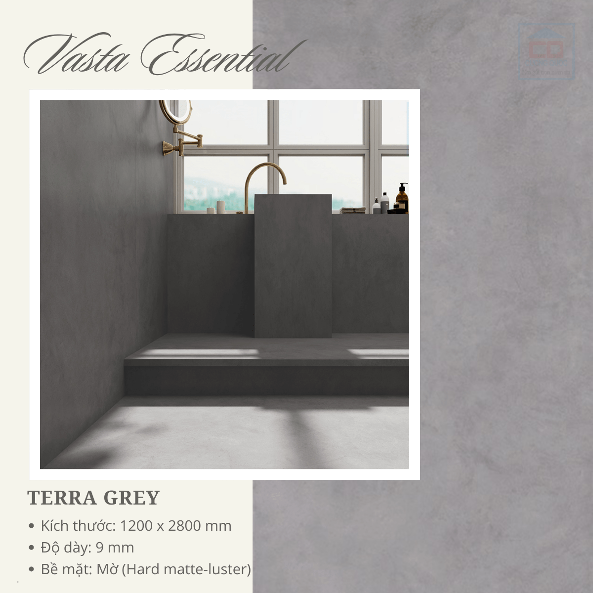 Các mẫu đá và phối ảnh Vasta Essential