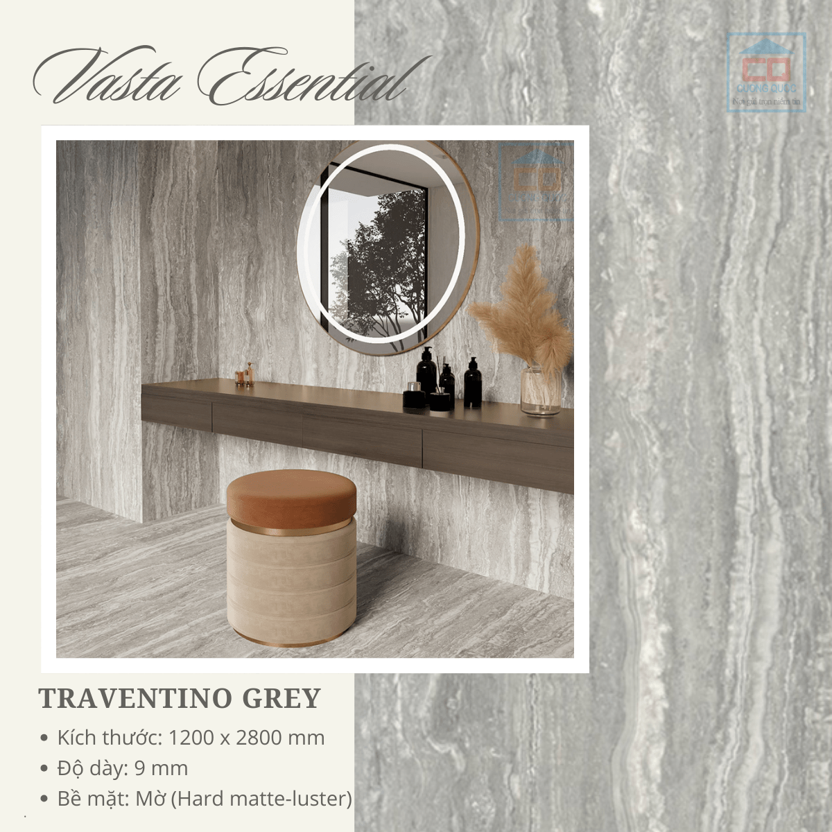 Các mẫu đá và phối ảnh Vasta Essential