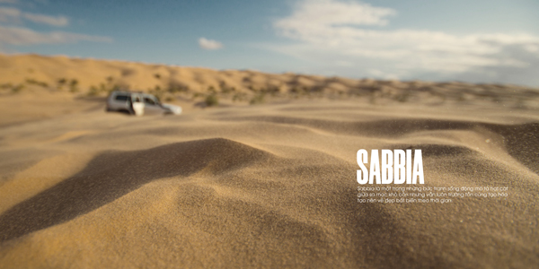 Sabbia - vẻ đẹp của những hạt cát trên sa mạc