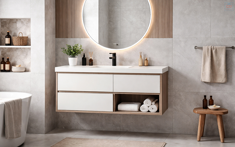 Xu hướng thiết kế tủ chậu lavabo hiện nay