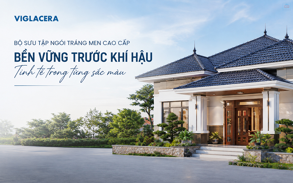 Đột phá kiến trúc với bộ sưu tập ngói tráng men cao cấp Viglacera