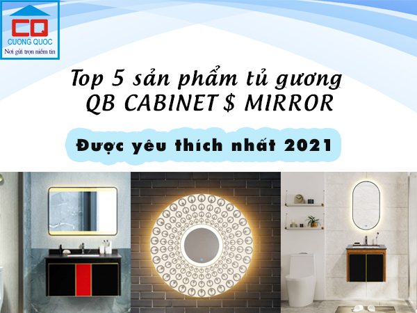 tủ gương QB Cabinet thủy tinh
