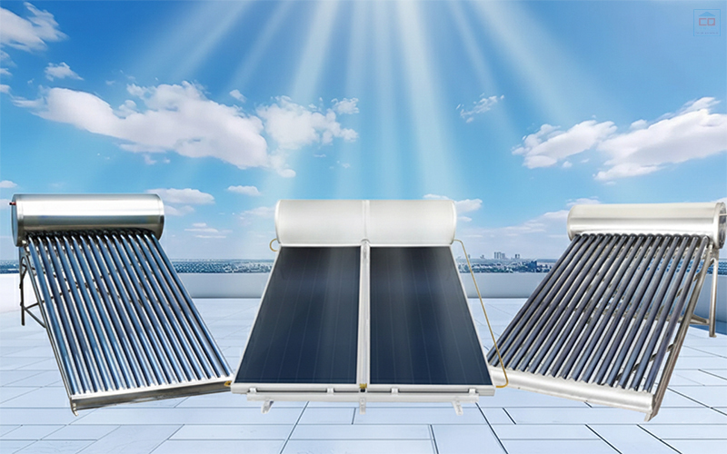 Máy nước nóng năng lượng mặt trời có mấy loại