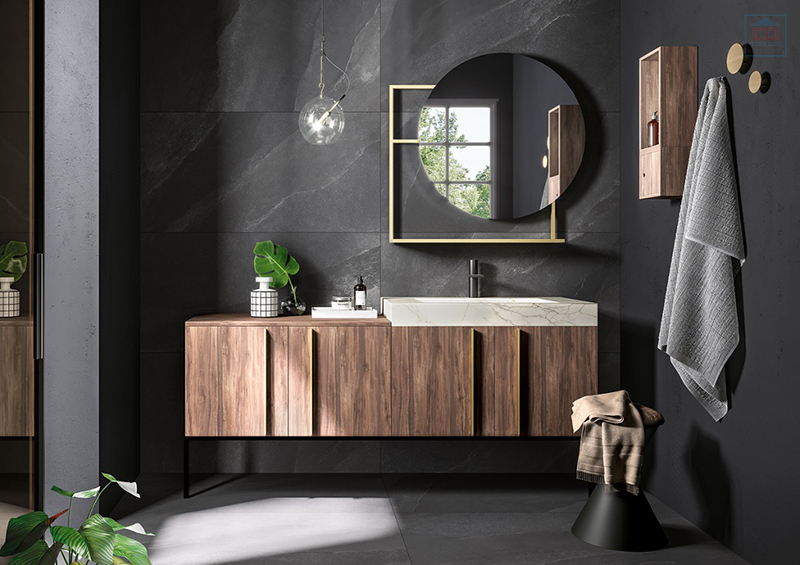 Tủ chậu lavabo bằng gỗ