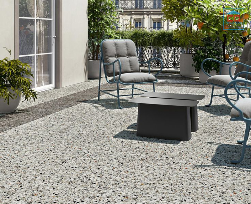 Gạch Terrazzo lát sân