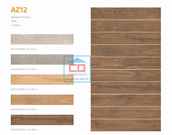 Bộ sưu tập gạch vân gỗ AZ12