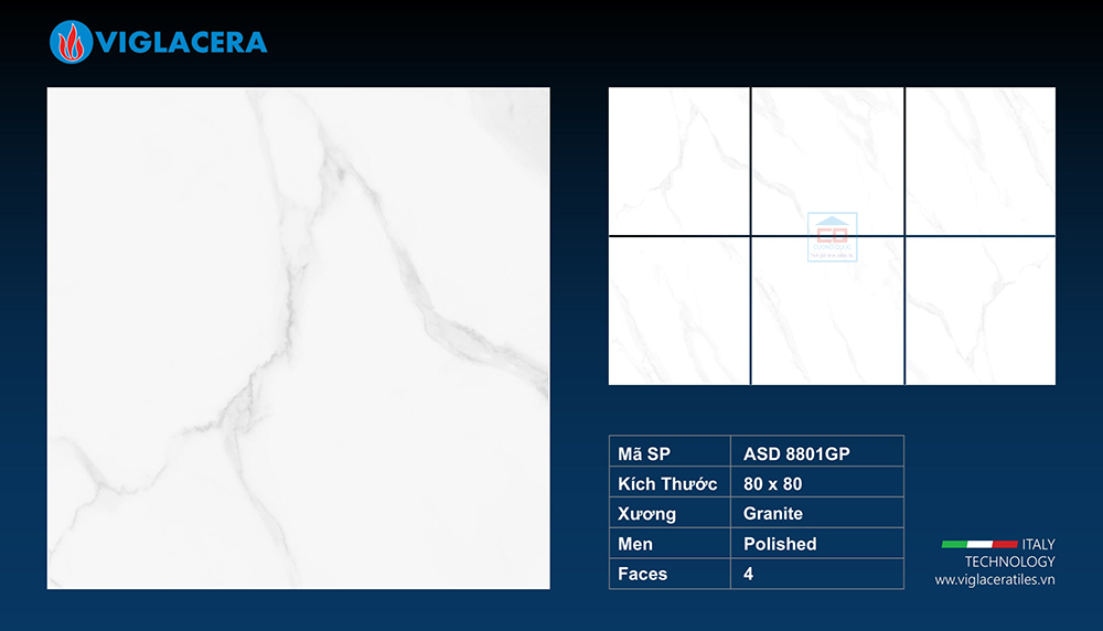 Gạch 80x80 Viglacera ASD 8801GP