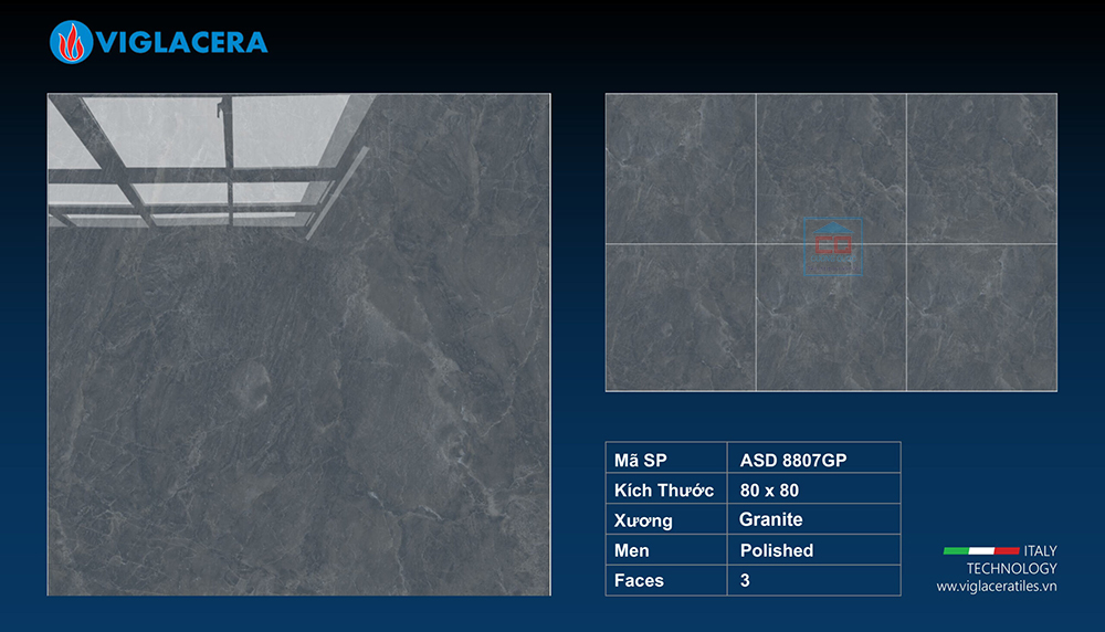 Gạch 80x80 Viglacera ASD 8807GP