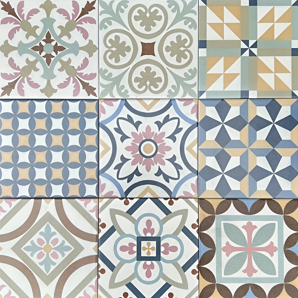 Gạch bông men mix DC22