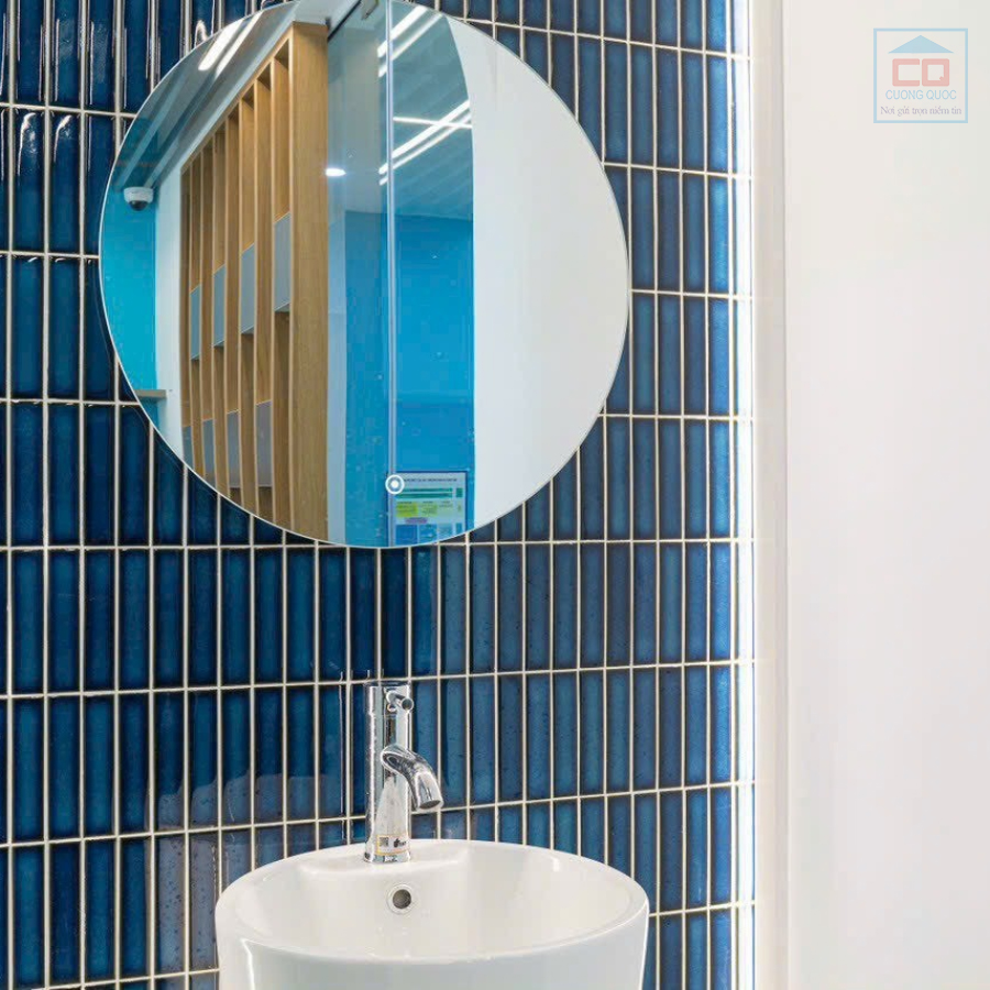 Phối cảnh gạch mosaic gốm 311