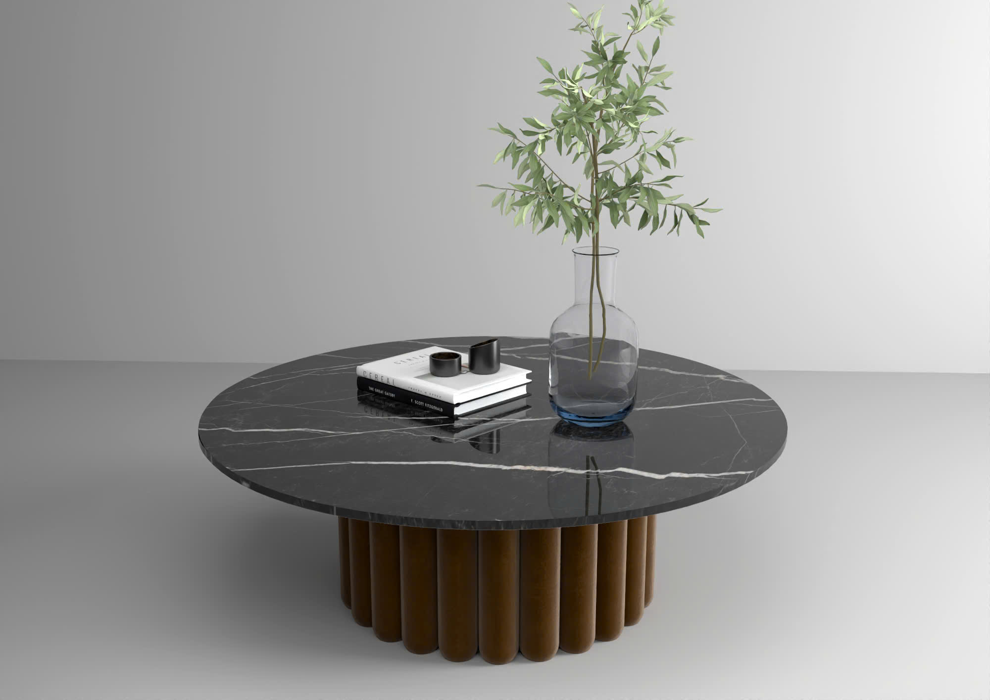 Phối cảnh đá nung kết Vasta Black Maquina