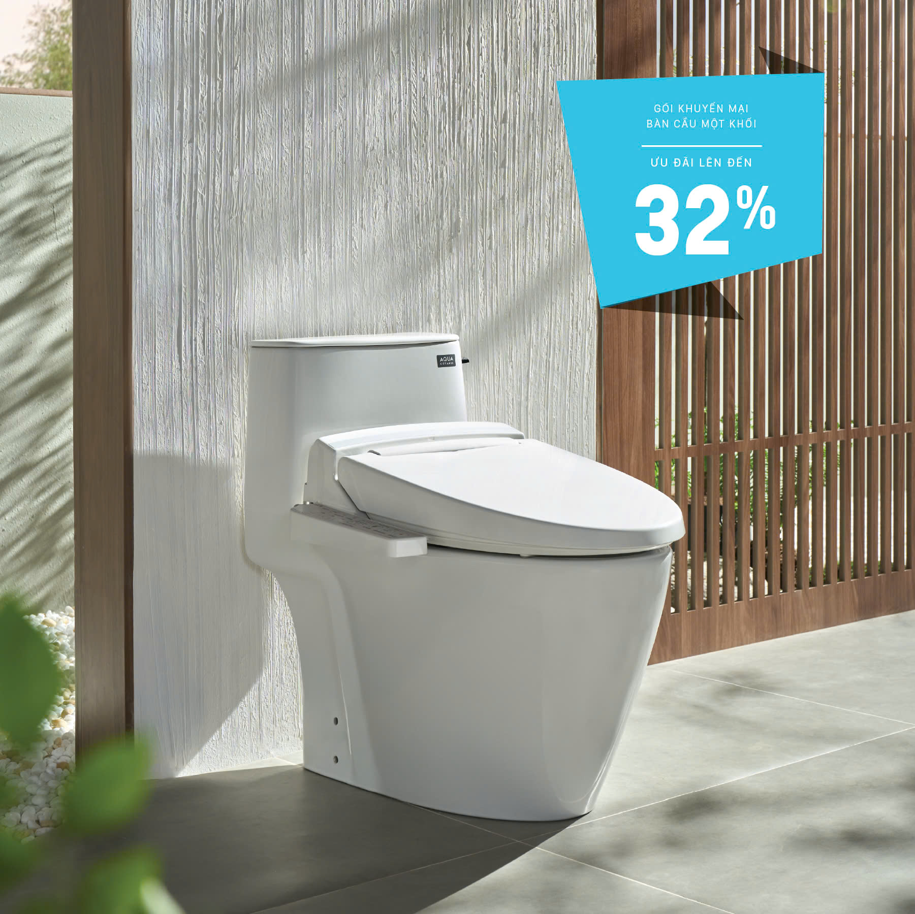 Bàn cầu 1 khối – Ưu đãi lên đến 32%