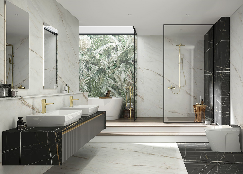 Phòng mẫu sen vòi Viglacera mạ PVD