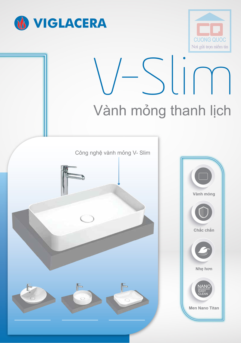 Công nghệ V-Slim cho chậu rửa 