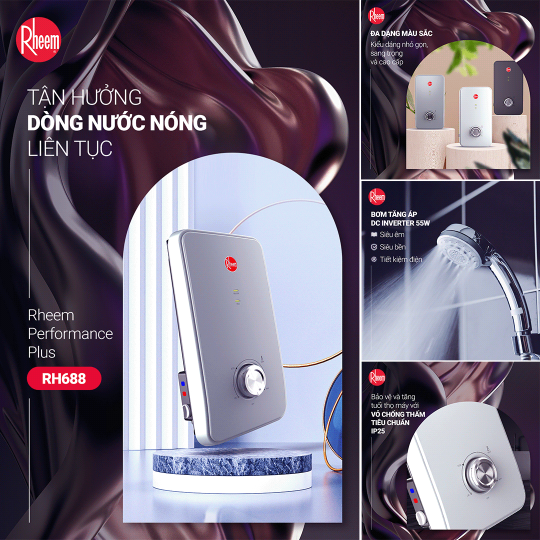 Bình nóng lạnh trực tiếp Rheem