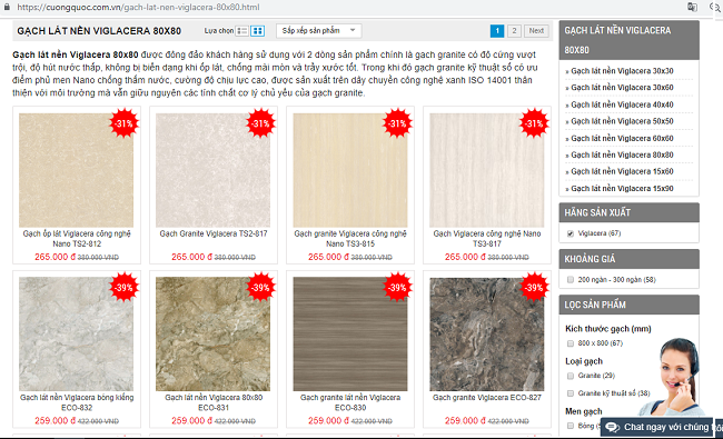 gạch l&aacute;t nền Viglacera 80x80-5