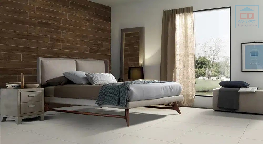 Phòng mẫu gạch hiệu ứng Carving