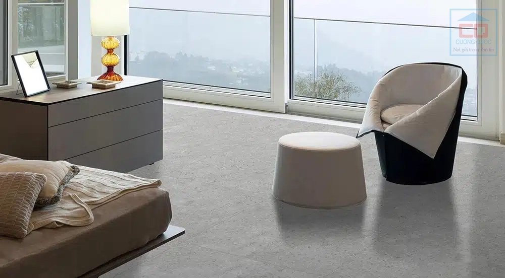 Phòng mẫu gạch hiệu ứng hạt Luster