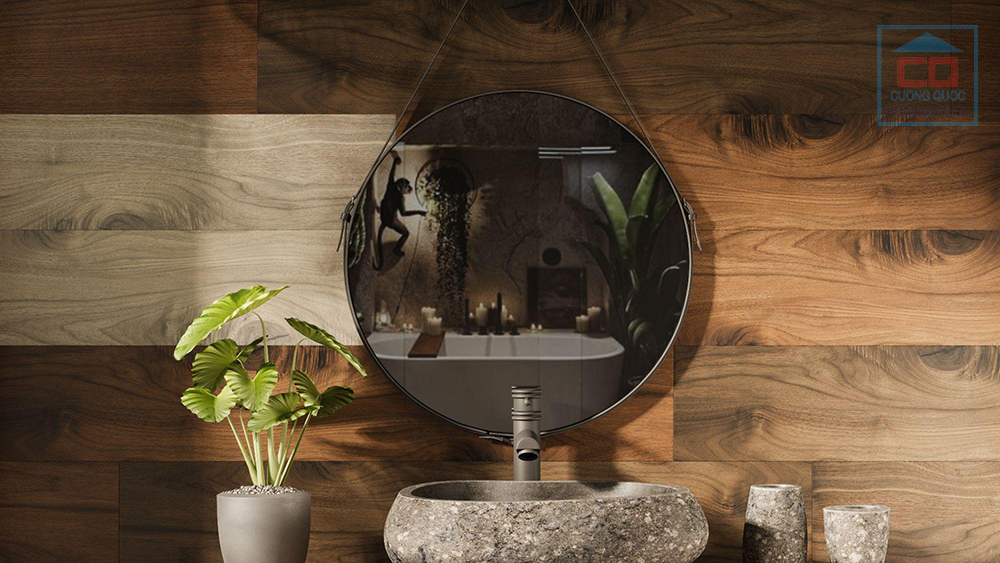 Phòng mẫu gạch hiệu ứng khuôn chày