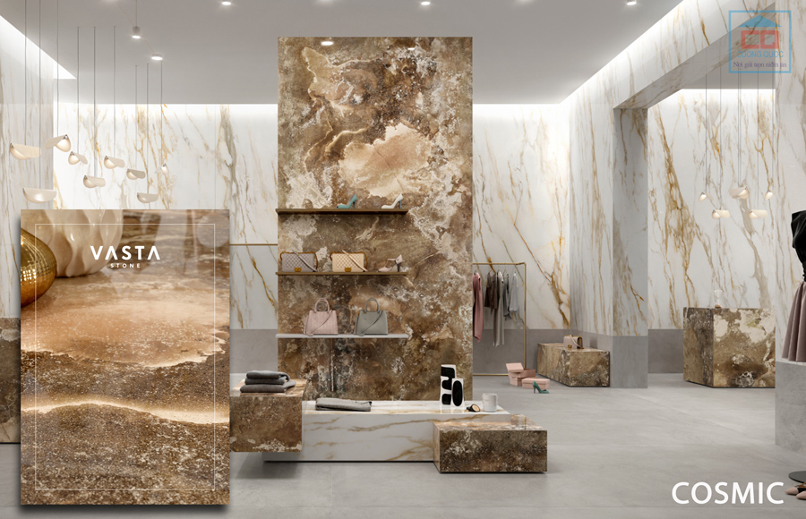 Mẫu Đá Tấm Lớn Ốp Tường Siêu Đẹp