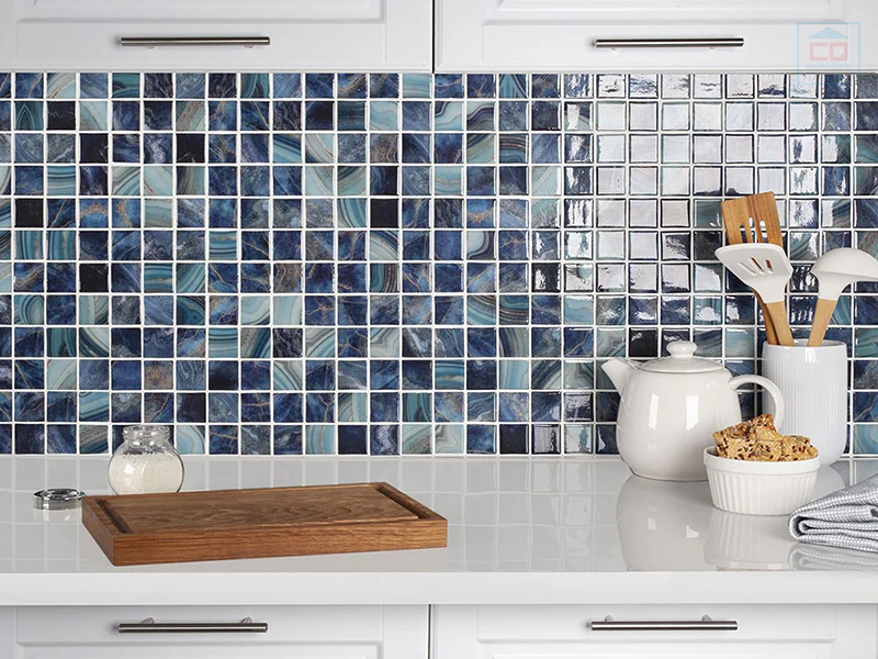 Gạch mosaic ốp phòng bếp