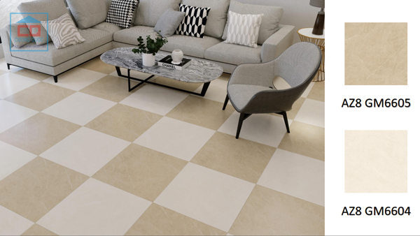 Gạch lát nền Arizona AZ8 cho phòng khách hiện đại, mới mẻ