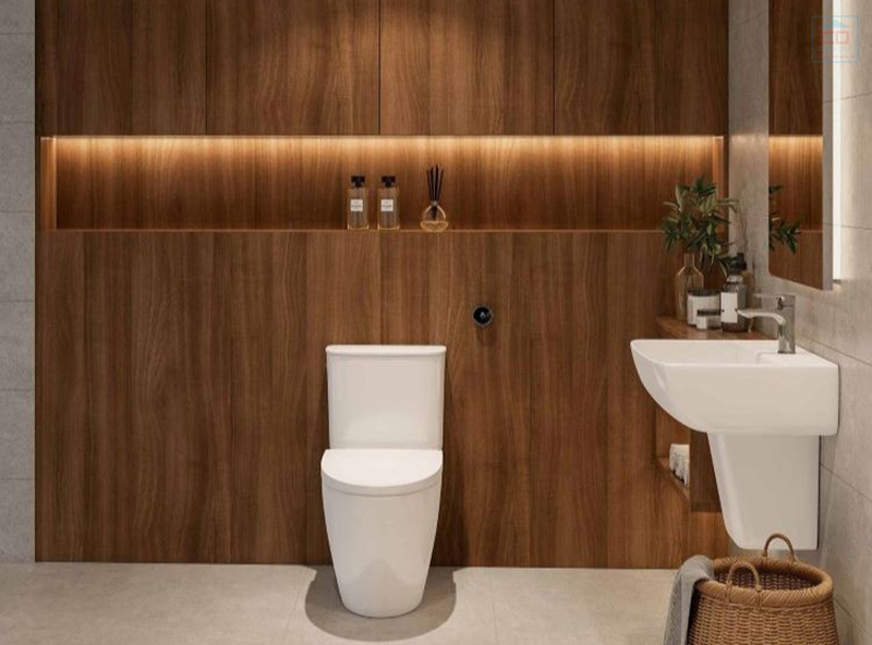 Phối cảnh bồn cầu Inax