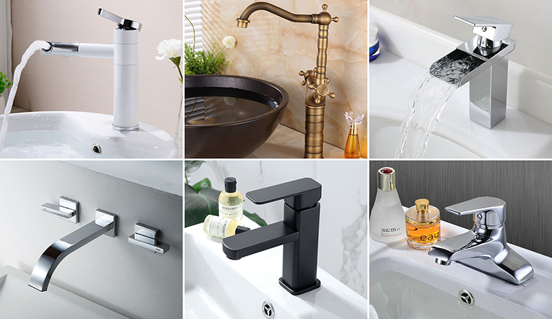 Vòi lavabo nóng lạnh đa dạng mẫu mã