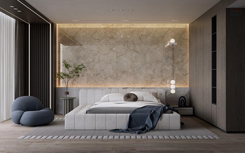 Ứng dụng gạch Eurotile trong phòng ngủ