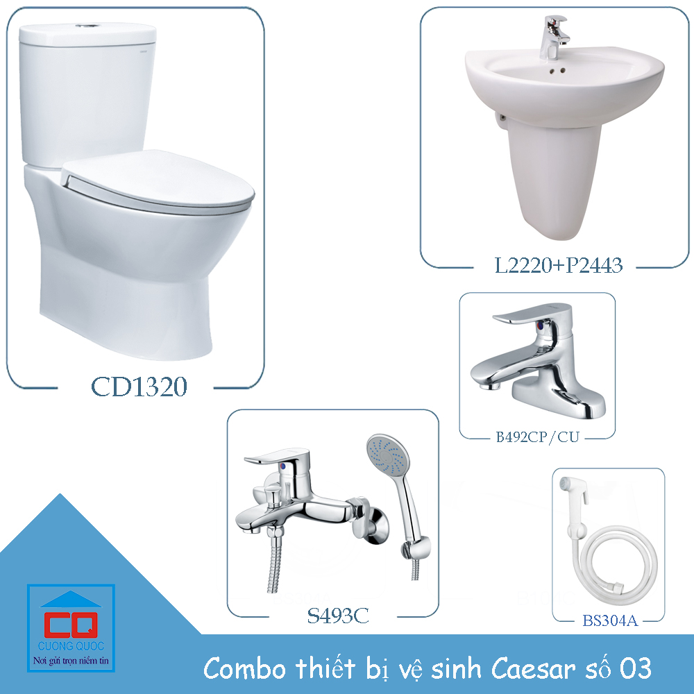 Combo thiết bị vệ sinh Caesar số 3