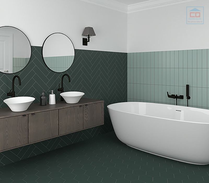 Phòng mẫu gạch thẻ ốp tường
