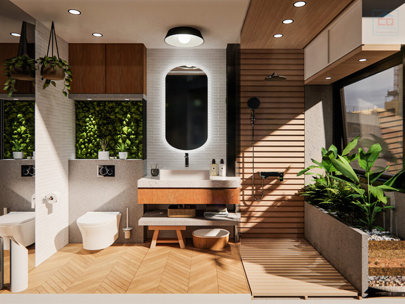 Phối cảnh thiết bị vệ sinh