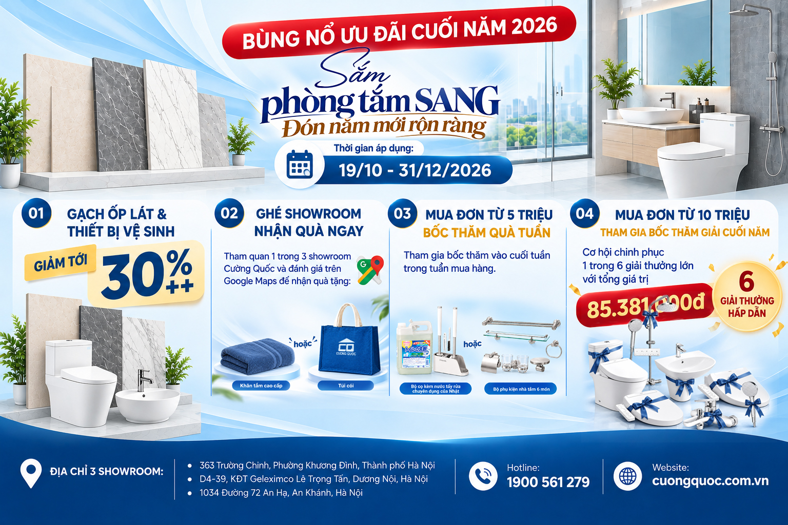 Khuyến mại cuối năm tại Cường Quốc