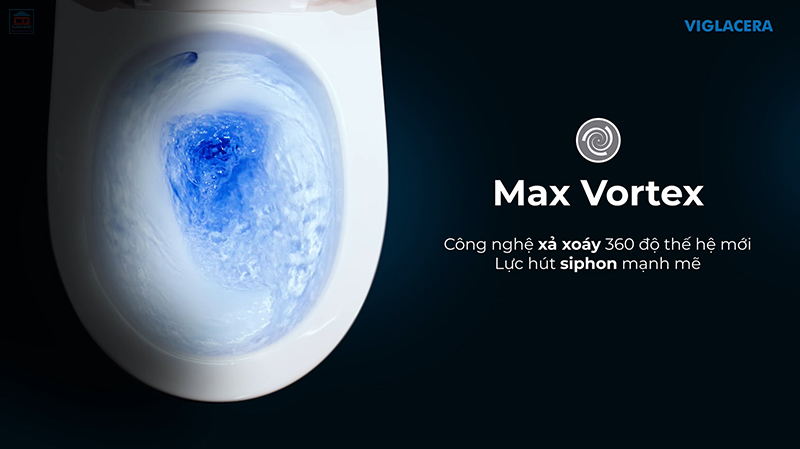 Công nghệ xả xoáy Max Vortex