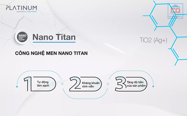 Men nano Titan của sứ vệ sinh Platinum