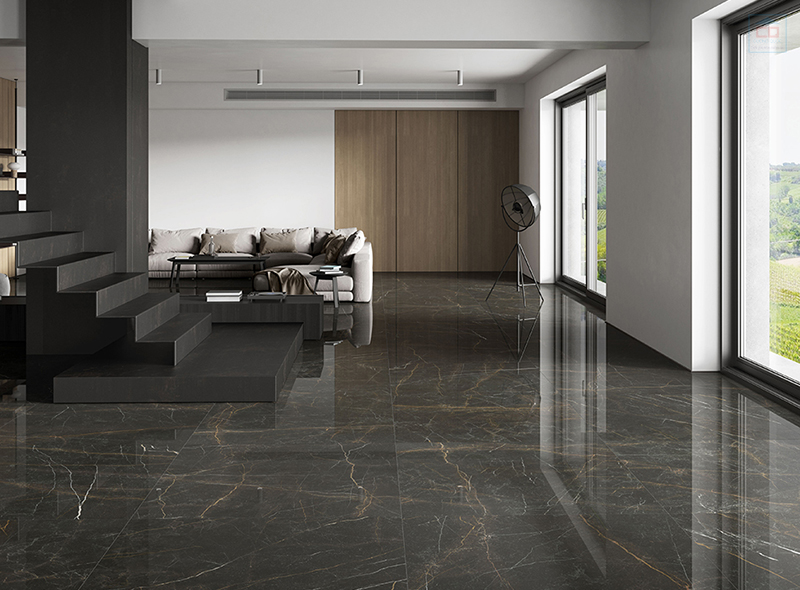 Phòng mẫu gạch lát sàn phòng khách