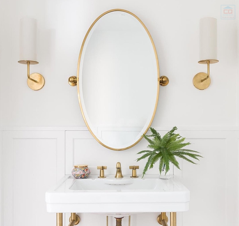 Gương khung kim loại