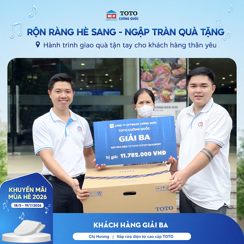 Cường Quốc giao giải ba cho khách hàng