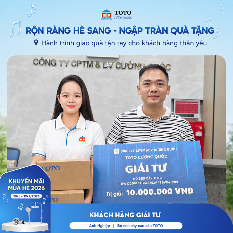 Cường Quốc trao giải tư cho khách hàng