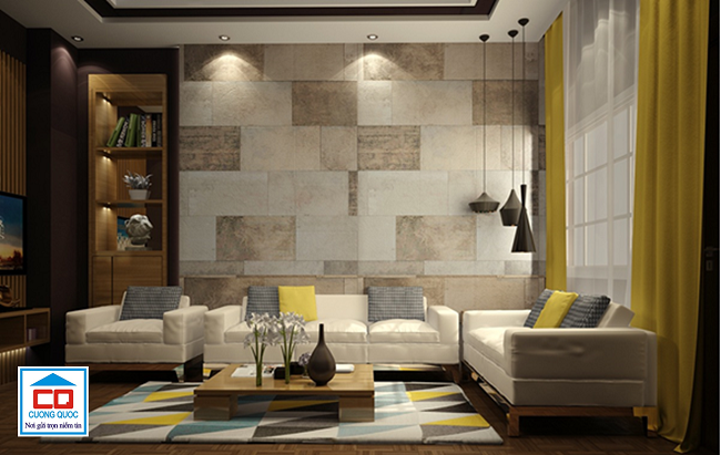 Cách chọn gạch ốp tường Viglacera phù hợp cho phòng khách
