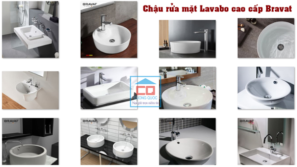 Nếu muốn nhà tắm sang trọng hãy cứ chọn Chậu Rửa Lavabo Bravat
