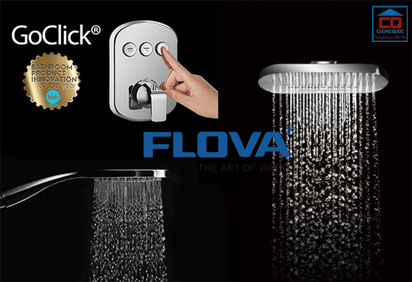 Công nghệ GoClick tiên tiến trong sen tắm Flova