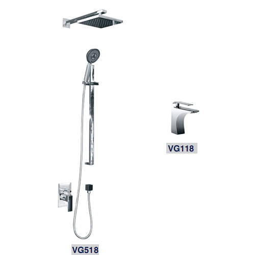 Vòi chậu, sen tắm đồng bộ Viglacera VG118-VG518