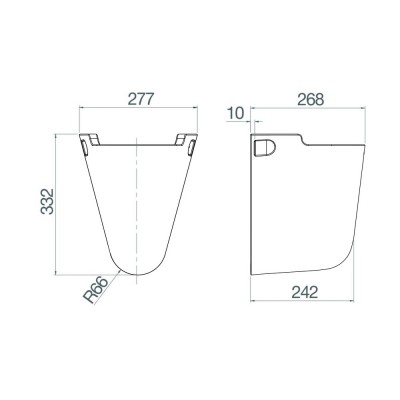 Chân chậu Viglacera VI5