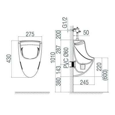 Tiểu nam treo tường TT3