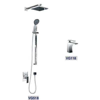 Vòi chậu, sen tắm đồng bộ Viglacera VG118-VG518