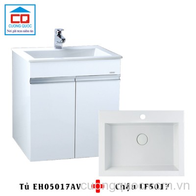 Chậu Lavabo và tủ chậu Caesar LF5017+EH05017AV