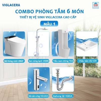 Bộ thiết bị vệ sinh Viglacera cho công trình 1