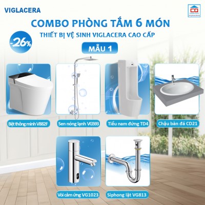 Bộ thiết bị vệ sinh Viglacera cho công trình 1