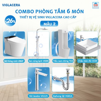 Bộ thiết bị vệ sinh Viglacera cho công trình 2